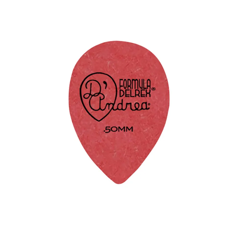 D'Andrea Formula Delrex Picks - 358 Shape (RD358 .50TH), 72 pcs Refill Bag, 0.50 mm, Red Beliebt