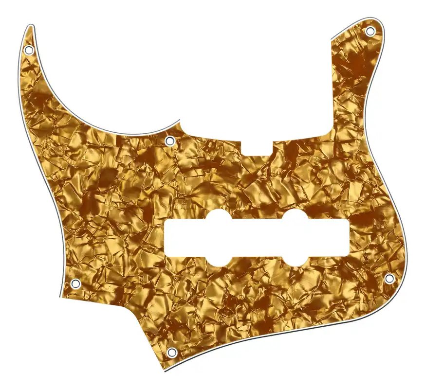 Mega-Angebot Sadowsky Parts - 24-Fret Vintage J/J Bass Pickguard - 5-String - Gold Pearl - Lefthand