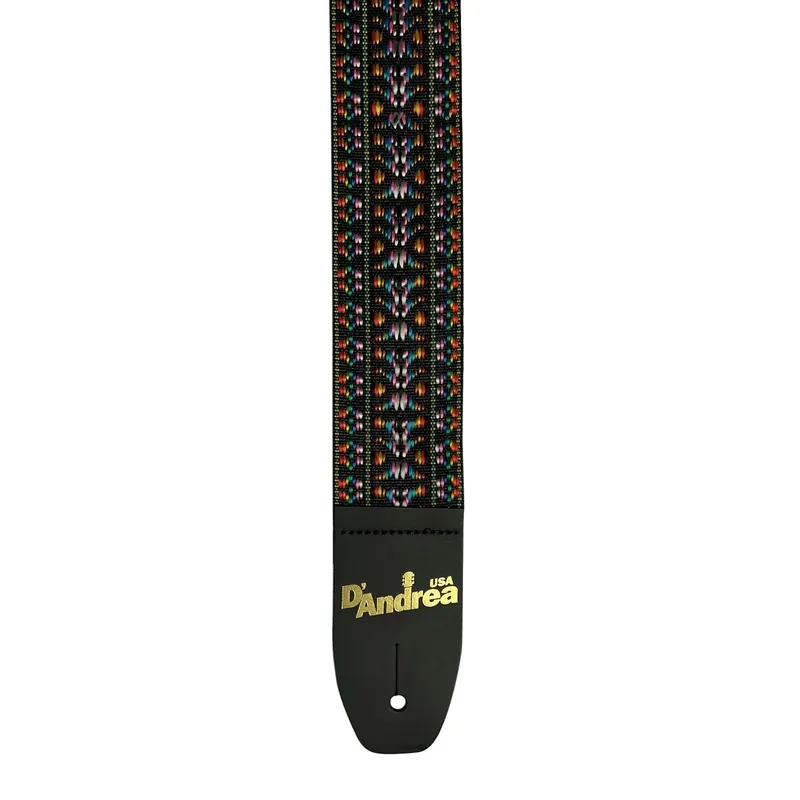 D'Andrea Woven Guitar Strap (1313-1), Rainbow Sonderaktion