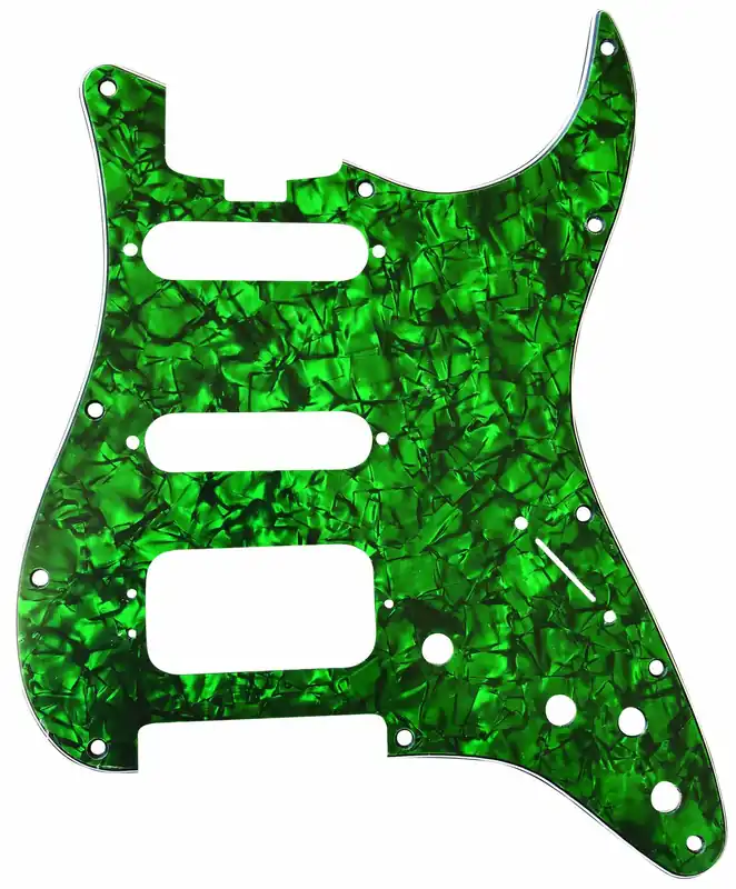 D'Andrea ST-Style HSS Pickguard (DPP ST GRP HSS), Green Pearl Heißes Angebot