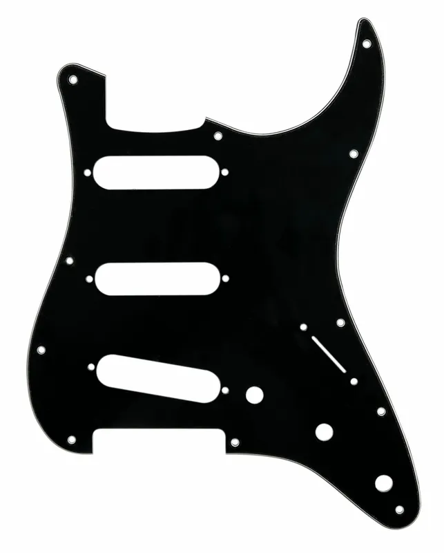 Ausverkauf D'Andrea ST-Style SSS Pickguard (DPP ST BWB SSS), Black