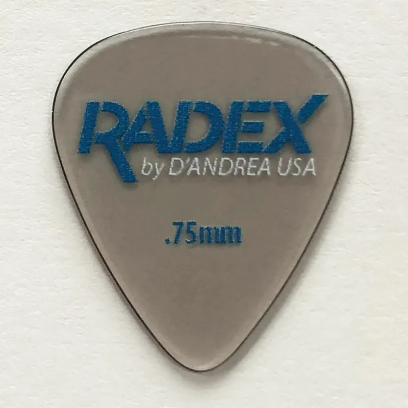 Zertifiziert D'Andrea Radex Picks - 351 Shape (RDX351 0.75), 6 pcs Pick Pack, 0.75 mm, Smoke
