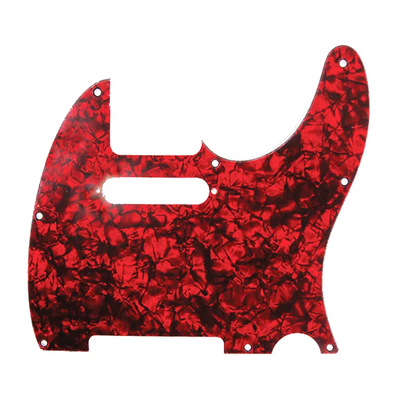 Begrenztes Angebot D'Andrea T-Style Pickguard (DPP TL RDP), Red Pearl