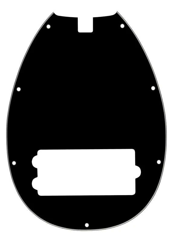 Sadowsky Parts - 21-Fret Vintage M Bass Pickguard - 5-String - Black Rabatt