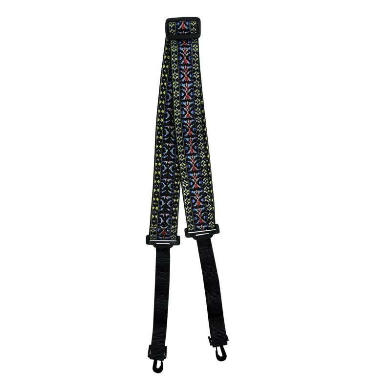 Neu Im Sortiment D'Andrea Banjo Strap Woven Tapestry with Swivel Hooks (1312-3), Red/Yellow/Blue