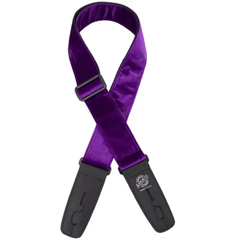 Lock-It Strap 2" Crushed Velvet (LIS 021 CV2-PUR), Purple Echt