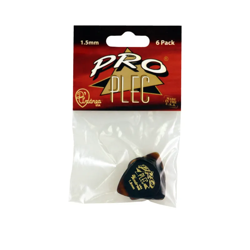 Günstig D'Andrea Pro Plec Picks - 651 Shape (PRO-6651), 6 pcs Pick Pack, 1.50 mm, Shell