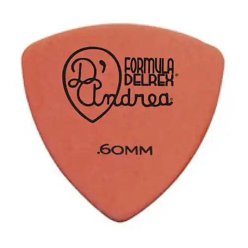 D'Andrea Formula Delrex Picks - 346 Shape (RD346 .60TM), 72 pcs Refill Bag, 0.60 mm, Orange Preiswert