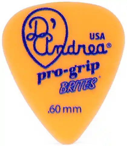 D'Andrea Pro-Grip Brites Picks - 351 Shape (RPGB351 .60TM), 72 pcs Refill Bag, 0.60 mm, Orange Angebot