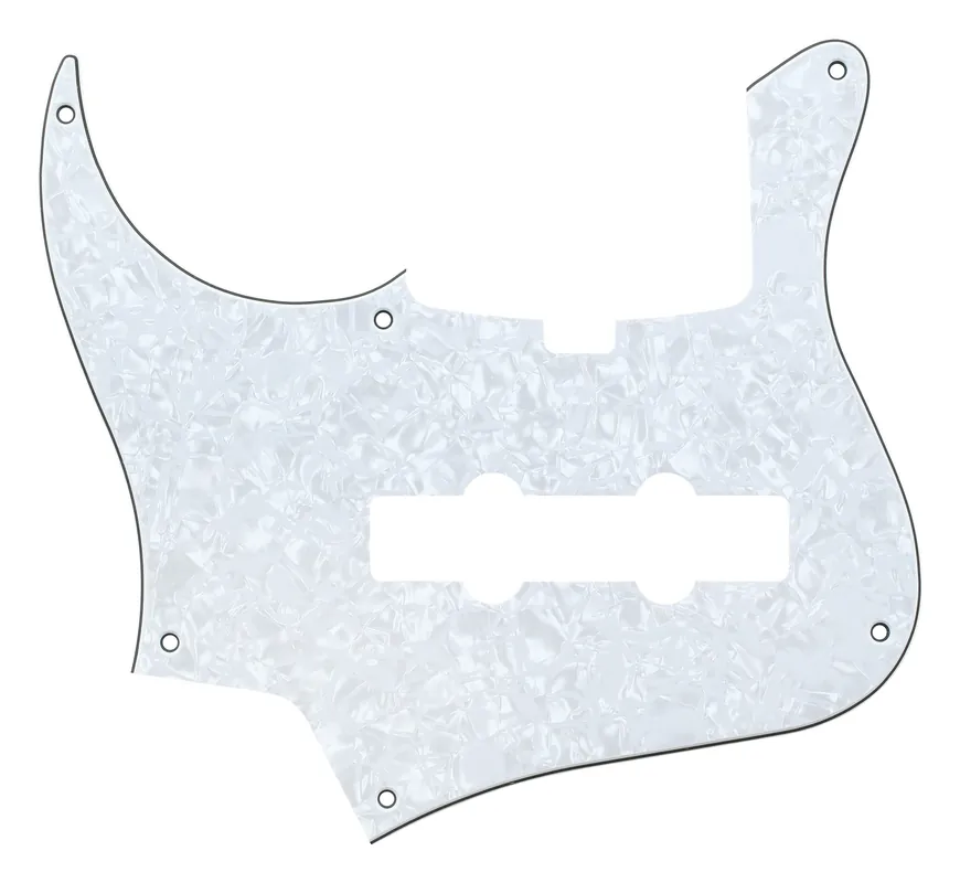 Sadowsky Parts - 24-Fret Vintage J/J Bass Pickguard - 5-String - White Pearl - Lefthand Neu