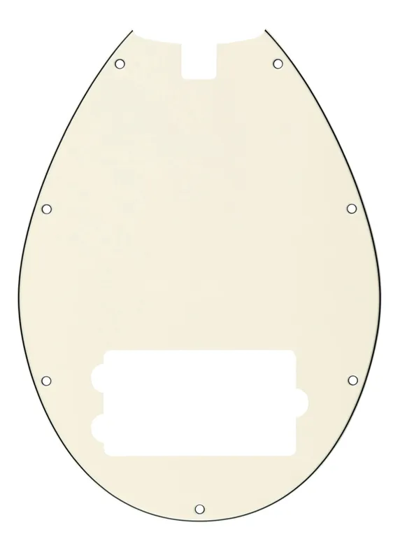 Billig Sadowsky Parts - 21-Fret Vintage M Bass Pickguard - 4-String - Parchment
