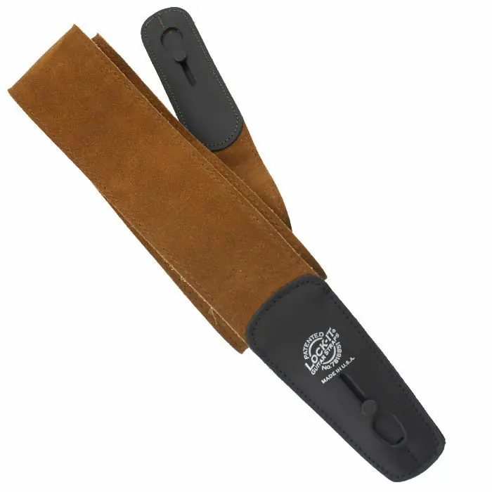 Lock-It Strap 2.75" Suede (LIS 201-S275-BRN), Brown Kostenloser Versand