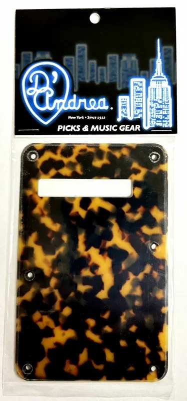 D'Andrea ST-Style Tremolo Back Plate (DPP ST TOY BP), Tokyo Tortoise Bestseller