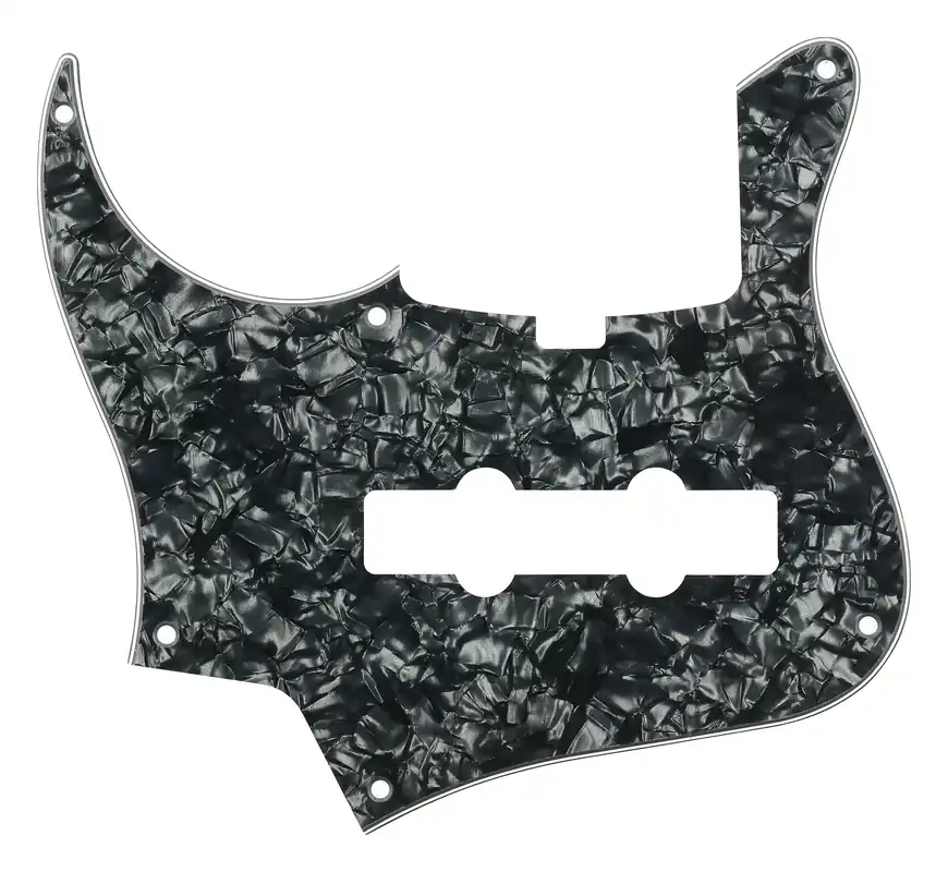 Sadowsky Parts - 24-Fret Vintage J/J Bass Pickguard - 5-String - Black Pearl - Lefthand Top-Angebot