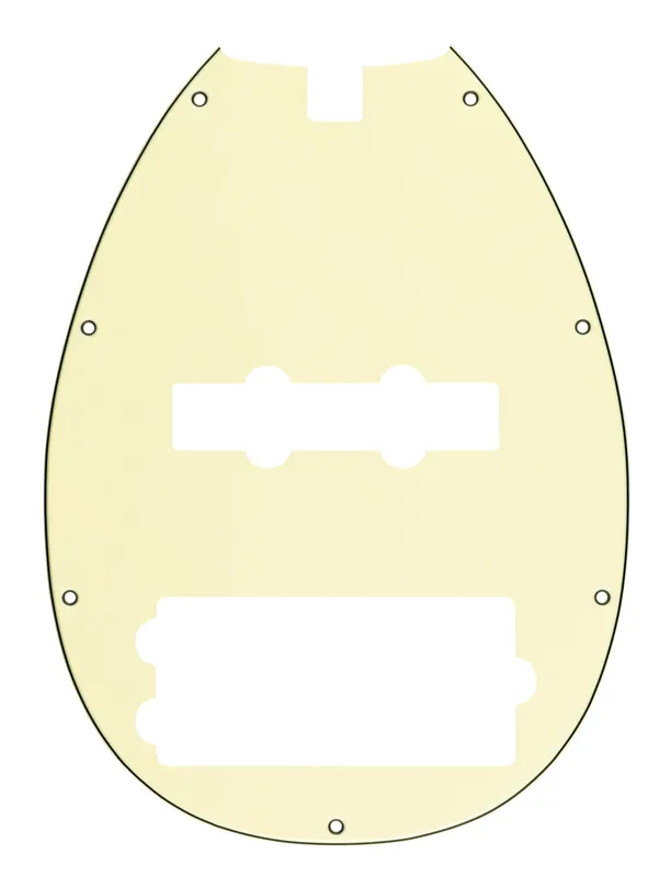 Sadowsky Parts - 21-Fret Vintage M/J Bass Pickguard - 5-String - Vintage White Neue Kollektion