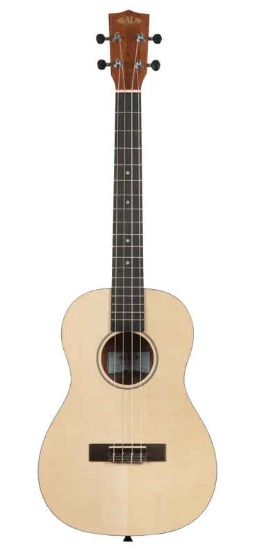 Kala KA SSTU B - Solid Spruce Top Mahogany Travel Baritone Ukulele, with Bag Neue Kollektion