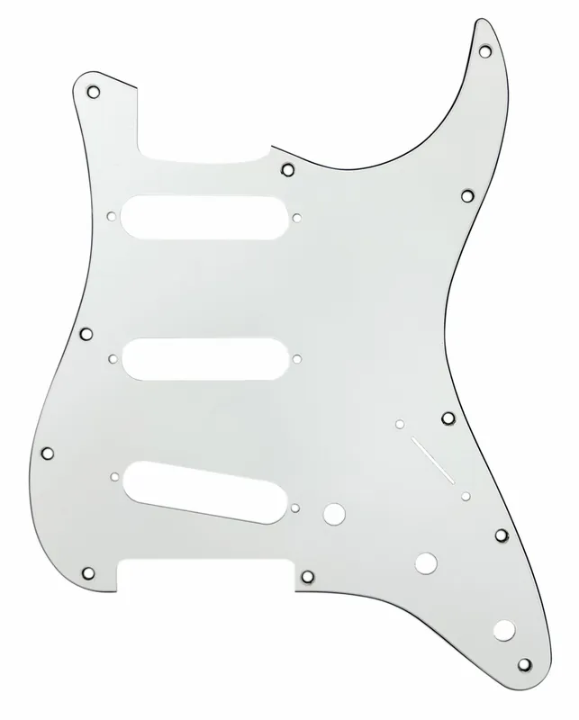 D'Andrea ST-Style SSS Pickguard (DPP ST WBW SSS), White Sonderangebot