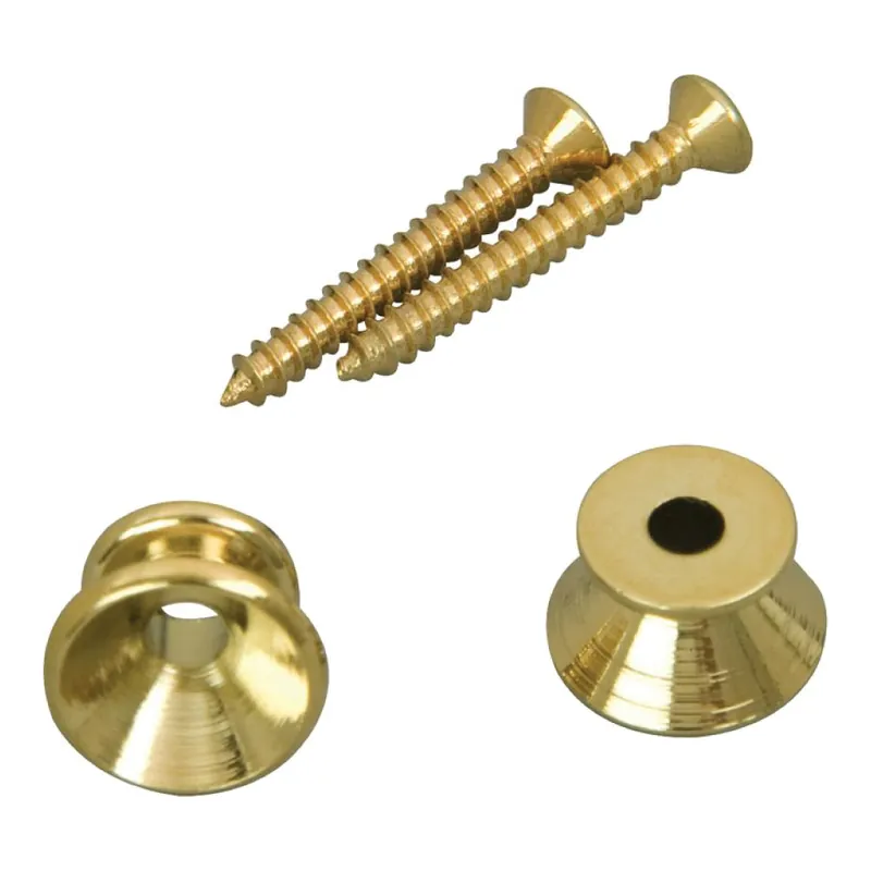 D'Andrea Strap Buttons (EP2G), Gold - 2 pcs (1 set) Kostenloser Versand