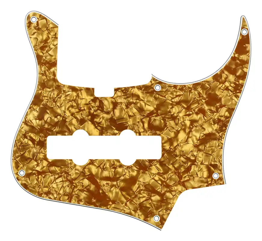 Sadowsky Parts - 24-Fret Vintage J/J Bass Pickguard - 5-String - Gold Pearl Heißes Angebot