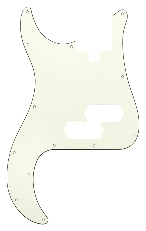 Preisreduziert Sadowsky Parts - 21-Fret Hybrid P/J Bass Pickguard - 4-String - Parchment - Lefthand