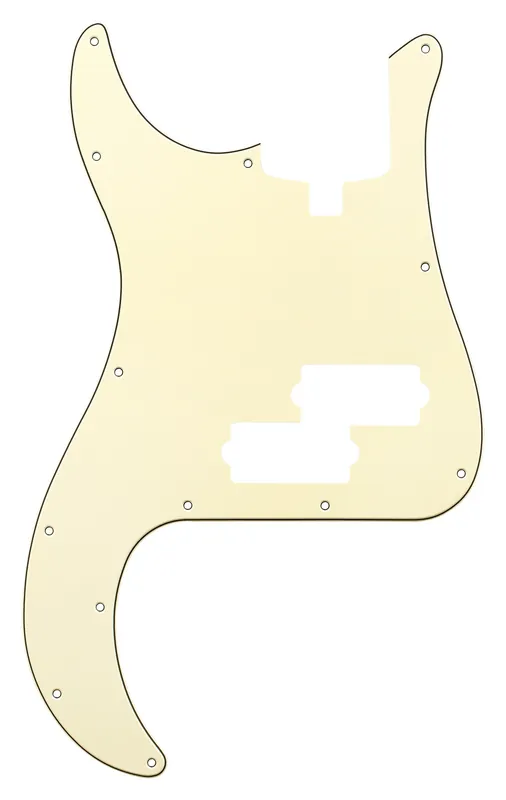 Zertifiziert Sadowsky Parts - 21-Fret Hybrid P/J Bass Pickguard - 4-String - Vintage White - Lefthand