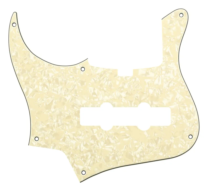 Sadowsky Parts - 24-Fret Vintage J/J Bass Pickguard - 5-String - Cream Pearl - Lefthand Highlight
