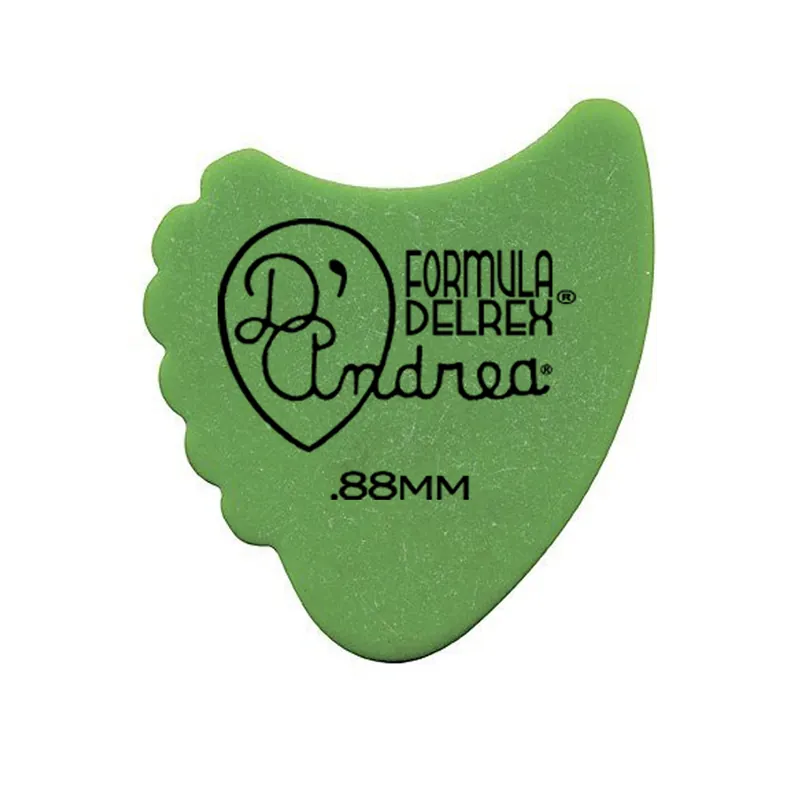 Begrenztes Angebot D'Andrea Formula Delrex Picks - 390 Shape (RD390 .88MH), 72 pcs Refill Bag, 0.88 mm, Green