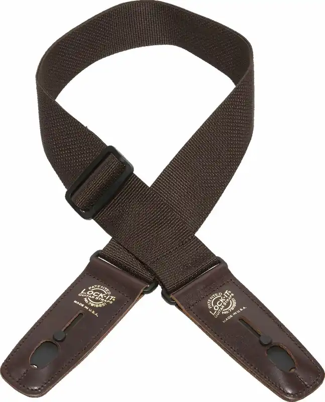 Lock-It Strap 2" Poly Pro (LIS 006 P2-BRN/BRN), Brown Echt