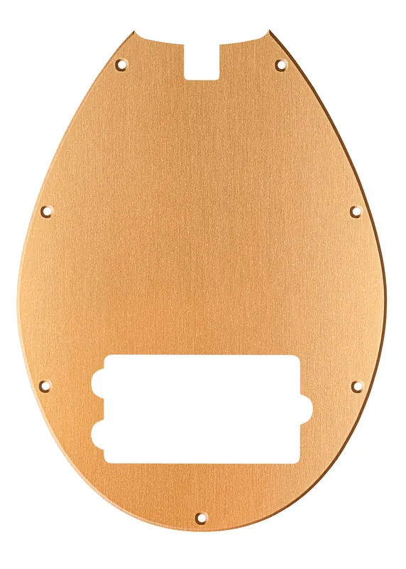 Online Kaufen Sadowsky Parts - 21-Fret Vintage M Bass Pickguard - 4-String - Brushed Gold Aluminum