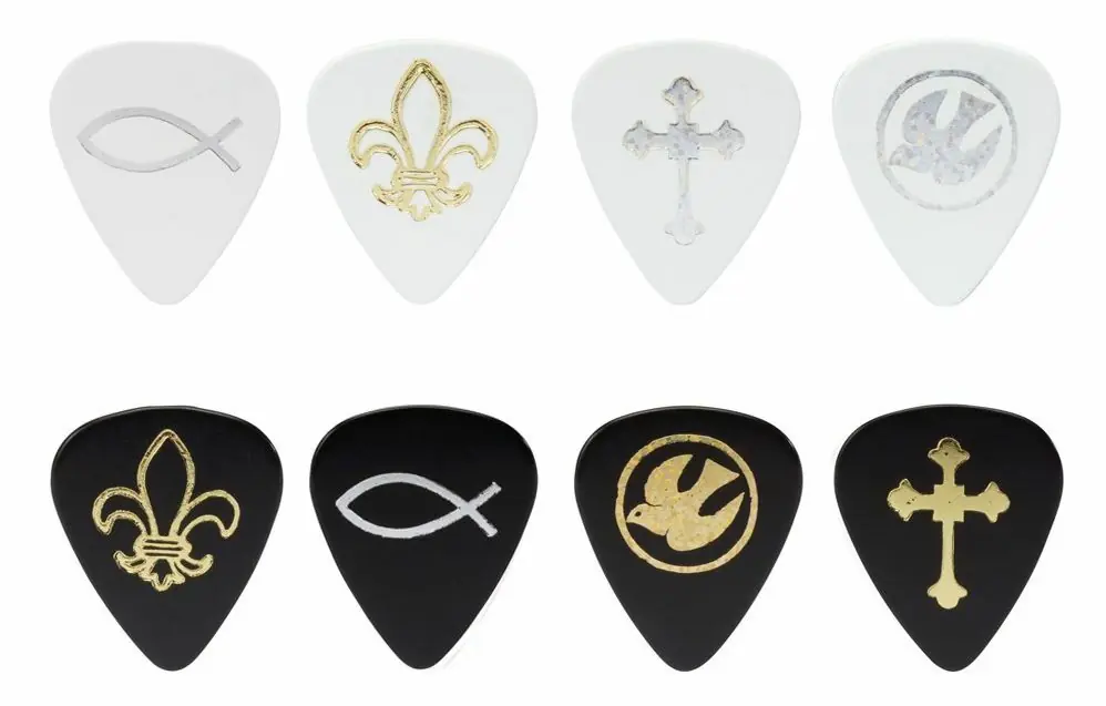 Schnäppchen D'Andrea Christian Picks - 351 Shape (RPCHT), 12 pcs Assorted Pick Pack, 0.46 mm