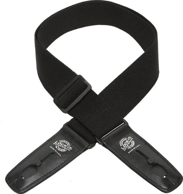 Lock-It Strap 2" Cotton Pro (LIS 013 C2-BLK), Black Super-Preis