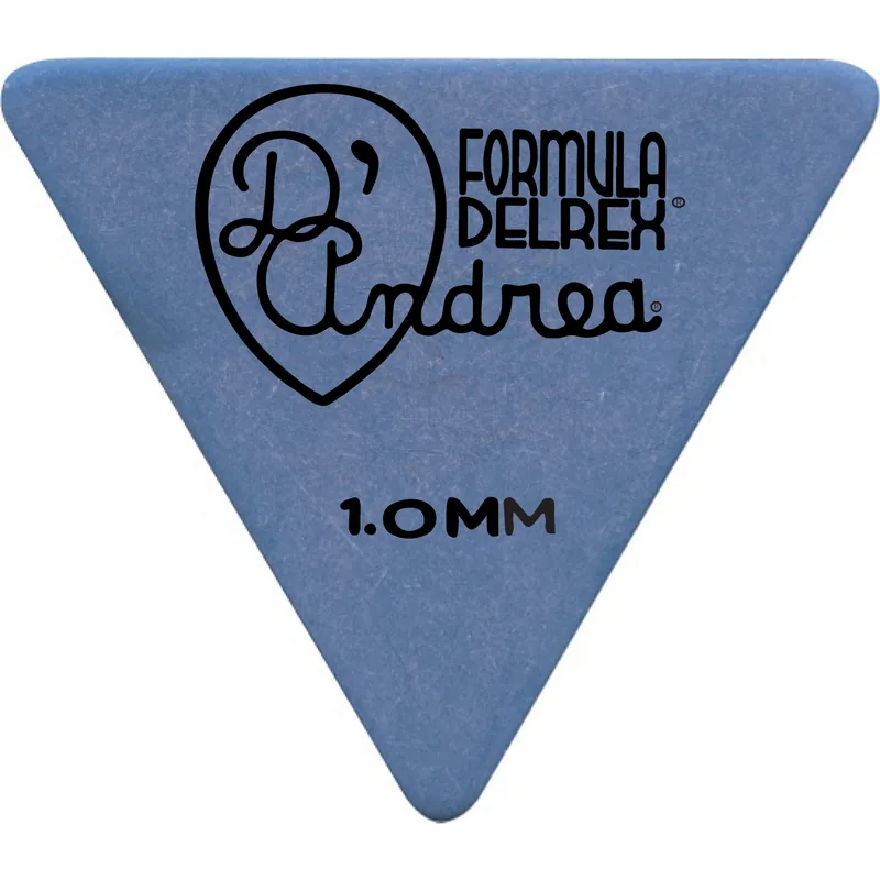 D'Andrea Formula Delrex Picks - 355 Shape (RD355 1.0HV), 72 pcs Refill Bag, 1.00 mm, Blue Nur Heute