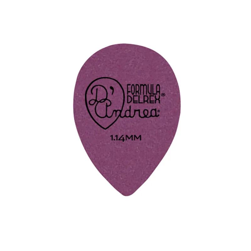 D'Andrea Formula Delrex Picks - 358 Shape (RD358 1.14XH), 72 pcs Refill Bag, 1.14 mm, Purple Expressversand