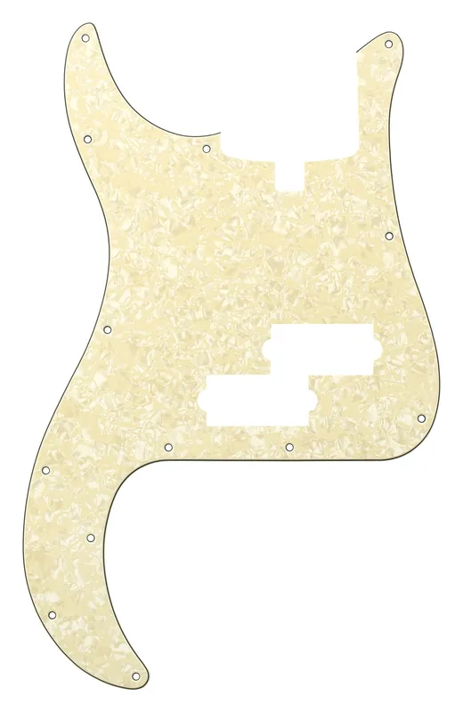 Sadowsky Parts - 21-Fret Hybrid P/J Bass Pickguard - 5-String - Cream Pearl - Lefthand Echt