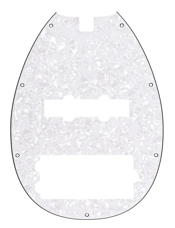 Top-Preis Sadowsky Parts - 21-Fret Vintage M/J Bass Pickguard - 5-String - White Pearl