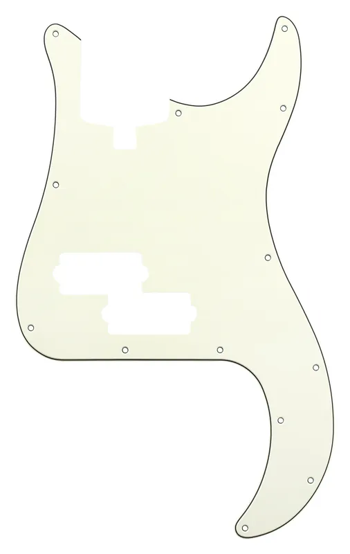 Sadowsky Parts - 21-Fret Hybrid P/J Bass Pickguard - 4-String - Parchment Geprüft