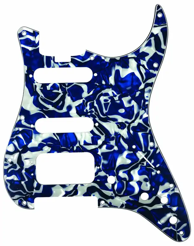 Letzte Chance D'Andrea ST-Style HSS Pickguard (DPP ST BSP HSS), Blue Swirl Pearl
