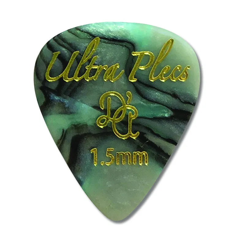 D'Andrea Ultra Plecs Picks - 351 Shape (UP351 1.5ABA), 6 pcs Pick Pack, 1.50 mm, Abalone Beliebt