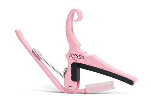 KYSER Quick-Change Capo Akustikgitarre, pink Zertifiziert