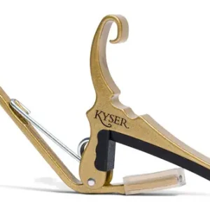 Sonderangebot KYSER Kapodaster Quick-Change Capo Akustikgitarre, gold