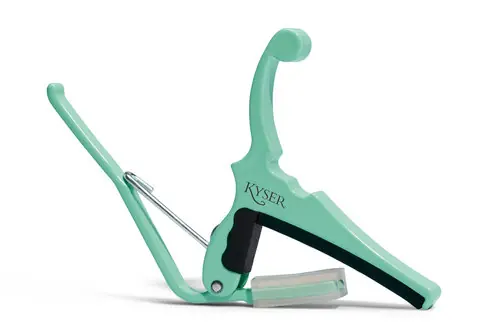 Sonderaktion KYSER Quick-Change Capo Fender x Kyser E-Gitarre, Surf Green