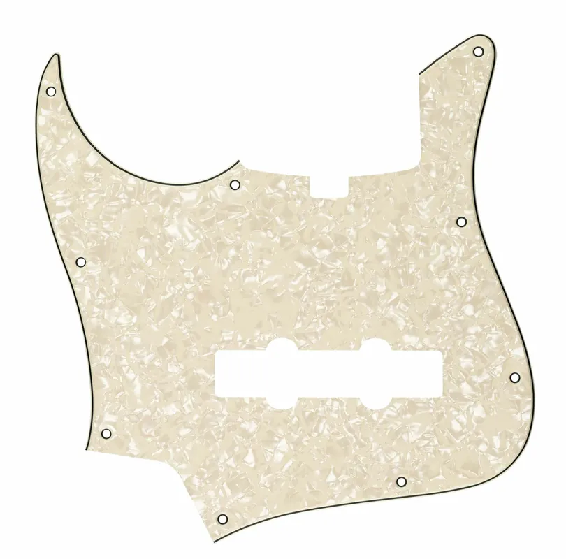 Preiswert Sadowsky Parts - 22-Fret Will Lee J/J Bass Pickguard - 5-String - Cream Pearl - Lefthand