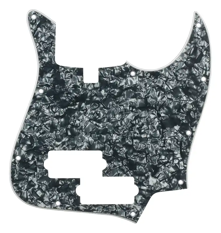 Kostenloser Versand Sadowsky Parts - 21-Fret P/J Bass Pickguard - 5-String - Black Pearl