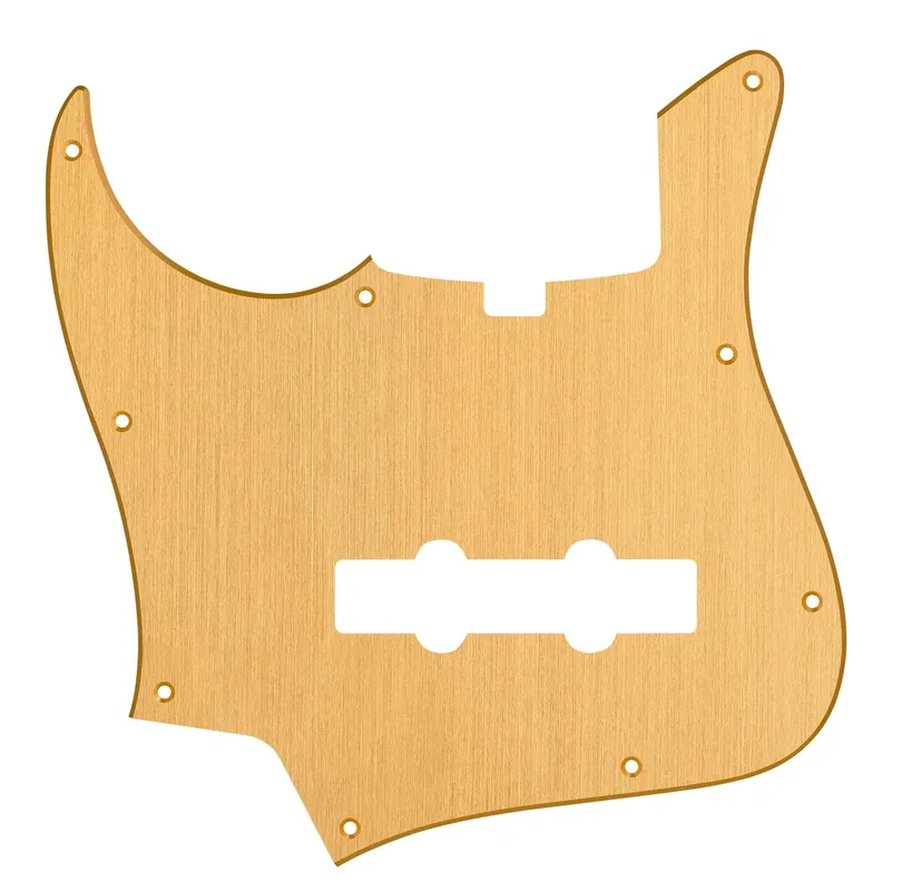 Preis Gesenkt Sadowsky Parts - 22-Fret Will Lee J/J Bass Pickguard - 5-String - Brushed Gold Aluminum - Lefthand