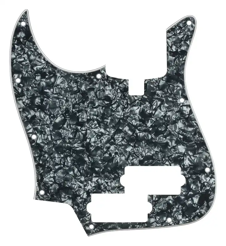 Abverkauf Sadowsky Parts - 21-Fret P/J Bass Pickguard - 4-String - Black Pearl - Lefthand