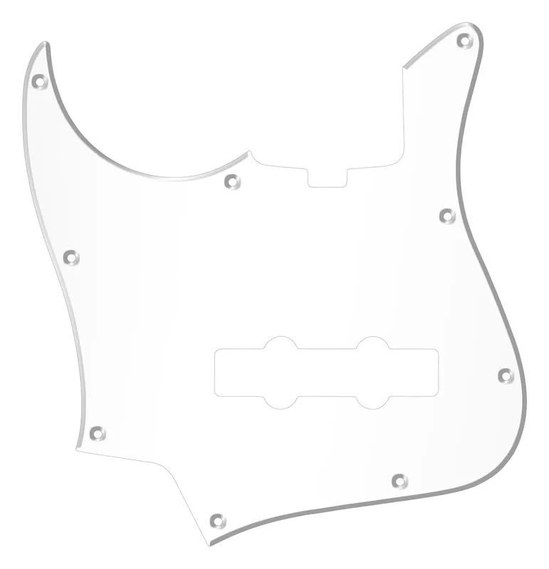 Meistverkauft Sadowsky Parts - 22-Fret Will Lee J/J Bass Pickguard - 4-String - Transparent - Lefthand