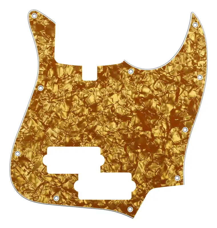 Sadowsky Parts - 21-Fret P/J Bass Pickguard - 5-String - Gold Pearl Neue Ware