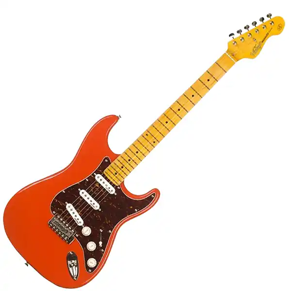 Jetzt Kaufen VINTAGE Reissued V6MFR E-Gitarre, Firenza Red
