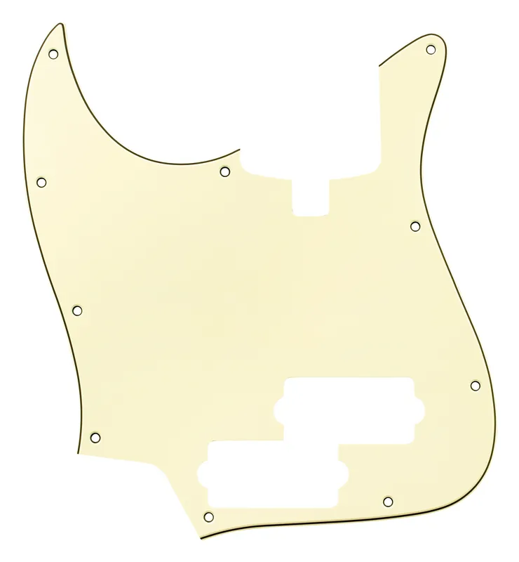 Sadowsky Parts - 21-Fret P/J Bass Pickguard - 4-String - Vintage White - Lefthand Neue Kollektion