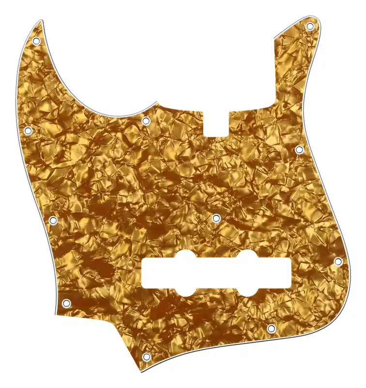Sadowsky Parts - 20 & 21-Fret J/J Bass Pickguard - 5-String - Gold Pearl - Lefthand Kostenloser Versand
